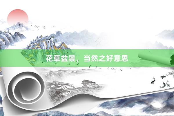 花草盆景，当然之好意思